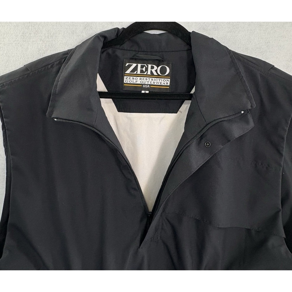 ZERO Women Sleeveless Gore Tex Pullover Microlite Golf Vest Sz M Black 6-13 - Picture 4 of 16